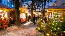 Christmas Market huts in Sternbrau Salzburg