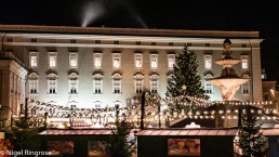 The Residenz in Salzburg with the Christmas Market