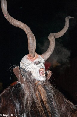 Long horned Krampus in Salzburg